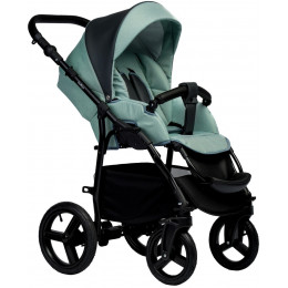 Детская коляска Indigo Impulse Eco 3 в 1 с автокреслом Avionaut Cosmo Beige Ie07 серая кожа/шалфей