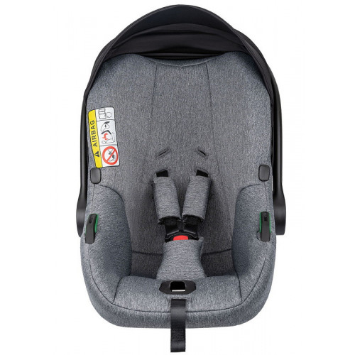 Детская коляска Indigo Impulse Eco 3 в 1 с автокреслом Avionaut Cosmo Grey Ie04 св.серая кожа/св.серый