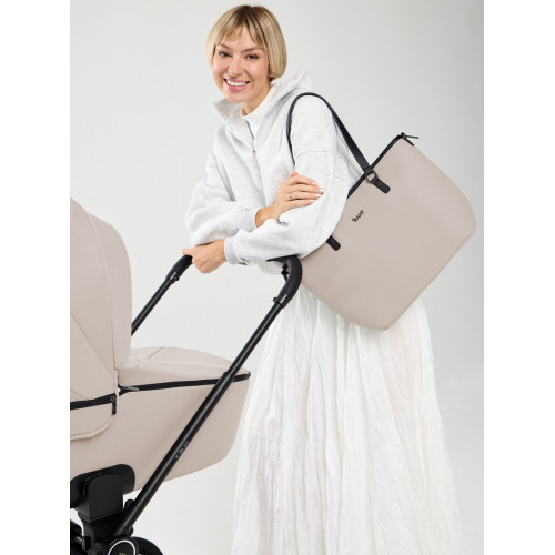 Детская коляска Rant Teo Soft 3 в 1 с автокреслом Miro Black Beige