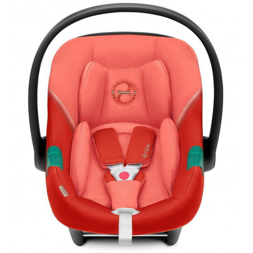 Коляска Cybex Balios S Lux TPE complete Aton S2 Hibiscus Red 3 в 1 Stormy Blue с дождевиками