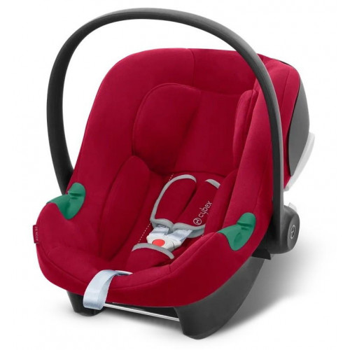 Коляска 3 в 1 Cybex Priam IV Chrome Brown complete и автокресло Aton B2 i-Size Dynamic Red Leaf Green