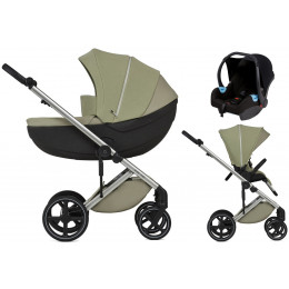 Детская коляска Anex Mev 3 в 1 с рюкзаком и автокресло Biuco BC100B wink