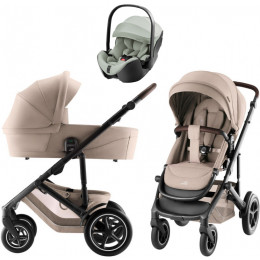 Коляска 3 в 1 Britax Roemer Smile 5Z Style и автокресло Baby-Safe Pro Style Sage green Teak