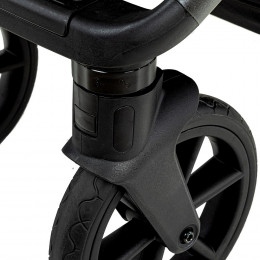 Детская коляска Roan Bass Next 2.0 3 в 1 с автокреслом Pituso Baesa Pro Black BSN/45/2 Marzipan/Black/руч.Cappuccino(2 места)
