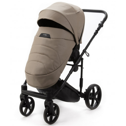 Детская коляска Adamex Zico Deluxe New 3 в 1 ZN-SA09 (ТЕМНО-БЕЖЕВАЯ КОЖА)