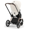 Коляска 3 в 1 Cybex Priam IV Rosegold complete и автокресло Aton B2 i-Size Dynamic Red Off White