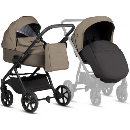 Детская коляска Tutis Leo 3 Plus 3 в 1 с автокреслом Beno Black 1582261 Cinnamon