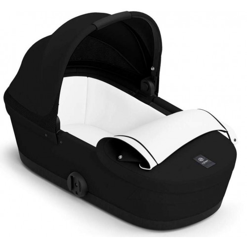 Коляска Cybex Melio Carbon Cloud T i-Size Mirage Grey Plus 3 в 1 Almond Beige/Magic Black с дождевиками