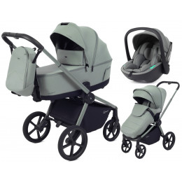 Детская коляска Rant Flex Therm Soft 3 в 1 с автокреслом Miro Olive Forest Green