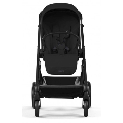 Коляска Cybex Balios S Lux BLK complete Aton B2 Bay Blue 3 в 1 Moon Black с дождевиками