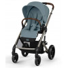 Коляска Cybex Balios S Lux TPE complete Aton S2 Hibiscus Red 3 в 1 Stormy Blue с дождевиками