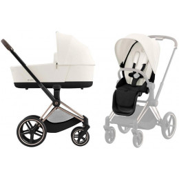 Коляска Cybex Priam IV Rosegold complete Cloud T One Love 3 в 1 Off White