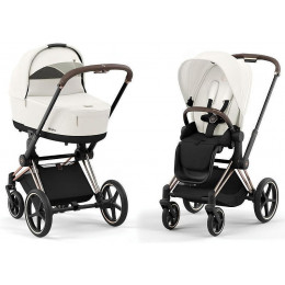 Коляска Cybex Priam IV Rosegold complete Cloud T One Love 3 в 1 Off White