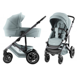 Детская коляска 3 в 1 Britax Roemer Smile 5Z Style и автокресло Baby-Safe Core Space Black Harbor Blue