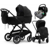 Коляска Agex Prima Pro 3 в 1 с автокреслом i-Safe Grey APP626 Black (Черный)