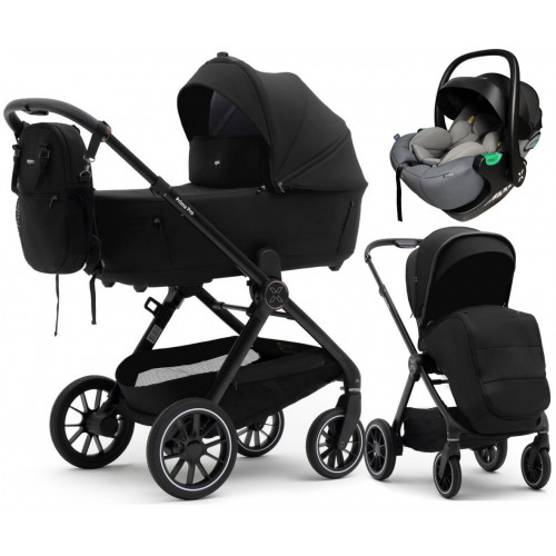 Коляска Agex Prima Pro 3 в 1 с автокреслом i-Safe Grey APP626 Black (Черный)