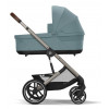Коляска Cybex Balios S Lux TPE complete Aton S2 Hibiscus Red 3 в 1 Stormy Blue с дождевиками