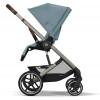 Коляска Cybex Balios S Lux TPE complete Aton S2 Hibiscus Red 3 в 1 Stormy Blue с дождевиками