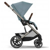 Коляска Cybex Balios S Lux TPE complete Aton S2 Hibiscus Red 3 в 1 Stormy Blue с дождевиками