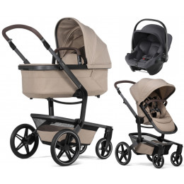 Детская коляска 3 в 1 Joolz Day 5 и автокресло Baby-Safe Core Midnight Grey Sandy Taupe
