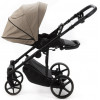 Детская коляска Adamex Zico Deluxe New 3 в 1 ZN-SA09 (ТЕМНО-БЕЖЕВАЯ КОЖА)