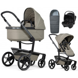 Детская коляска 3 в 1 Joolz Day 5 и автокресло Baby-Safe Core Space Black + конверт в подарок Sage green