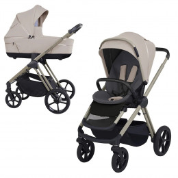 Детская коляска 3 в 1 Espiro Miloo 2025 и автокресло Pi Gray blue 219 white pearl / Серый/синий (Gray blue 103)