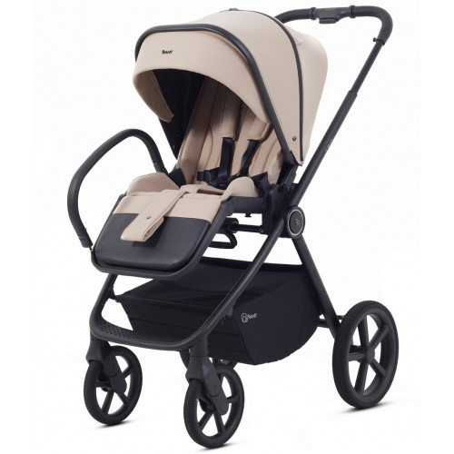 Детская коляска Rant Teo Soft 3 в 1 с автокреслом Miro Black Beige