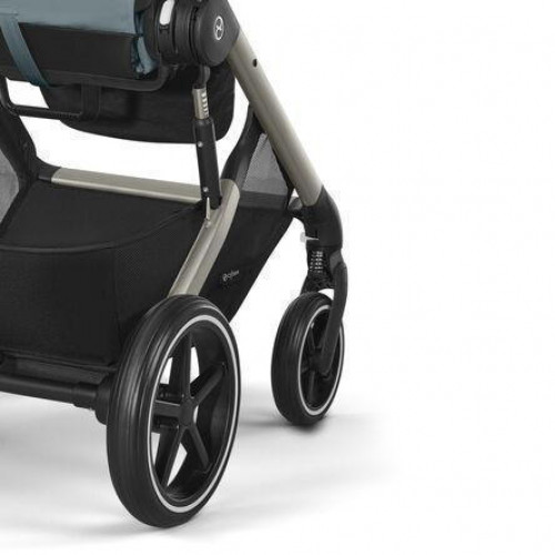 Коляска Cybex Balios S Lux TPE complete Aton S2 Hibiscus Red 3 в 1 Stormy Blue с дождевиками