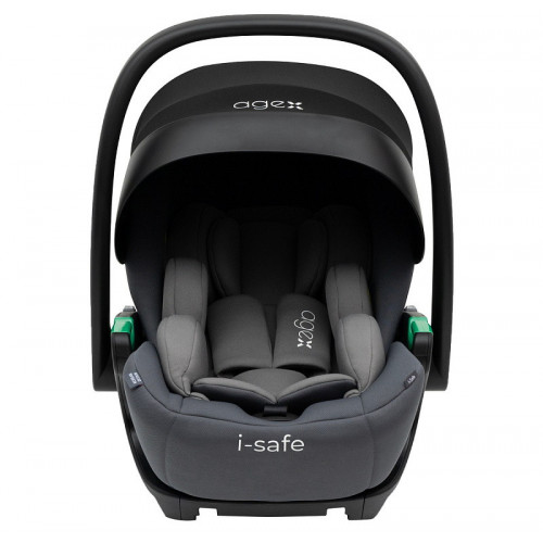 Коляска Agex Prima Pro 3 в 1 с автокреслом i-Safe Grey APP626 Black (Черный)