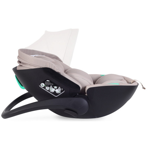 Детская коляска AmaroBaby Genius 3 в 1 с автокреслом Rant Miro Beige черный
