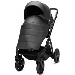 Детская коляска Noordi Fjordi Leather V2 3 в 1 с автокреслом Terra Black 1462819 Shadow Grey