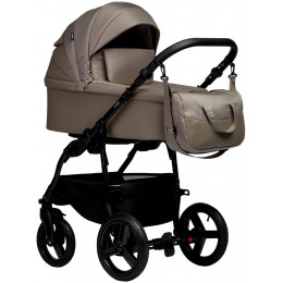 Детская коляска Indigo Impulse Eco 3 в 1 с автокреслом Avionaut Cosmo Grey Ie05 т.бежевая кожа/т.бежевый
