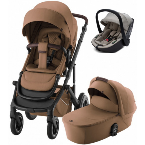 Коляска 3 в 1 Britax Roemer Smile 5Z LUX и автокресло Osann Cuddle Wheat Warm Caramel