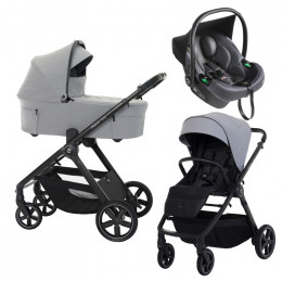 Детская коляска 3 в 1 Espiro Only 2025 и автокресло Pi Graphite 407 monument gray / Графитовый (Graphite 117)