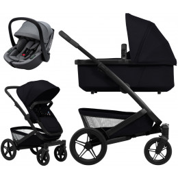 Детская коляска 3 в 1 Joolz Geo5 и автокресло Osann Cuddle Iron Space Black