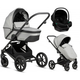 Детская коляска Noordi Aqua V2 3 в 1 с автокреслом Terra Black 1482602 Light Grey