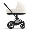 Коляска 3 в 1 Cybex Priam IV Matt Black complete и автокресло Aton B2 i-Size Dynamic Red Off White