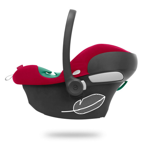 Коляска 3 в 1 Cybex Priam IV Matt Black complete и автокресло Aton B2 i-Size Dynamic Red Off White