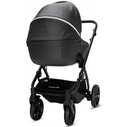 Детская коляска Noordi Fjordi Leather V2 3 в 1 с автокреслом Terra Black 1462819 Shadow Grey
