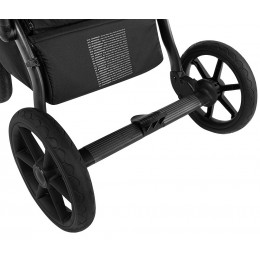 Детская коляска Roan Bass Next 2.0 3 в 1 с автокреслом Tutis Elo Lux EduSky Black BSN/40/2 Caviar Black/Black/руч.Black