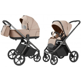 Коляска Carrello Vector 2025 CRL-6551 и автокресло Cybex Aton S2 Lava Grey 3 в 1 Mellow Beige