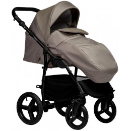 Детская коляска Indigo Impulse Eco 3 в 1 с автокреслом Avionaut Cosmo Grey Ie05 т.бежевая кожа/т.бежевый
