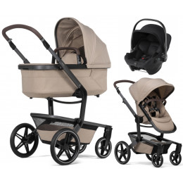Детская коляска 3 в 1 Joolz Day 5 и автокресло Baby-Safe Core Space Black Sandy Taupe