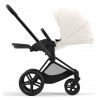 Коляска 3 в 1 Cybex Priam IV Matt Black complete и автокресло Aton B2 i-Size Dynamic Red Off White