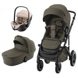 Коляска 3 в 1 Britax Roemer Smile 5Z LUX и автокресло Baby-Safe PRO Style Teak Urban Olive