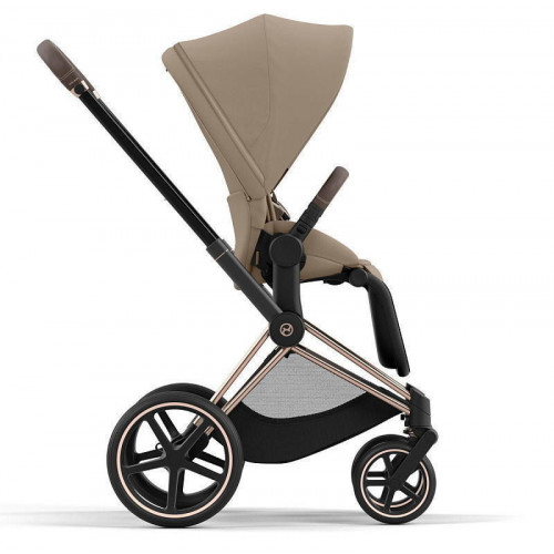 Коляска Cybex Priam IV Rosegold complete Cloud G Almond Beige Plus Base G 3 в 1 Cozy Beige