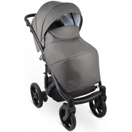 Детская коляска Bexa Ideal Eco 3 в 1 с автокреслом Avionaut Cosmo IE06 черный+т.серая кожа
