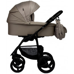 Детская коляска Indigo Impulse Eco 3 в 1 с автокреслом Avionaut Cosmo Grey Ie05 т.бежевая кожа/т.бежевый