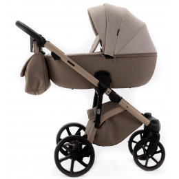 Детская коляска Adamex Nola Natura 3 в 1 N-4-CAPPUCCINO (СВ.БЕЖ + Т.БЕЖ.КОЖА)